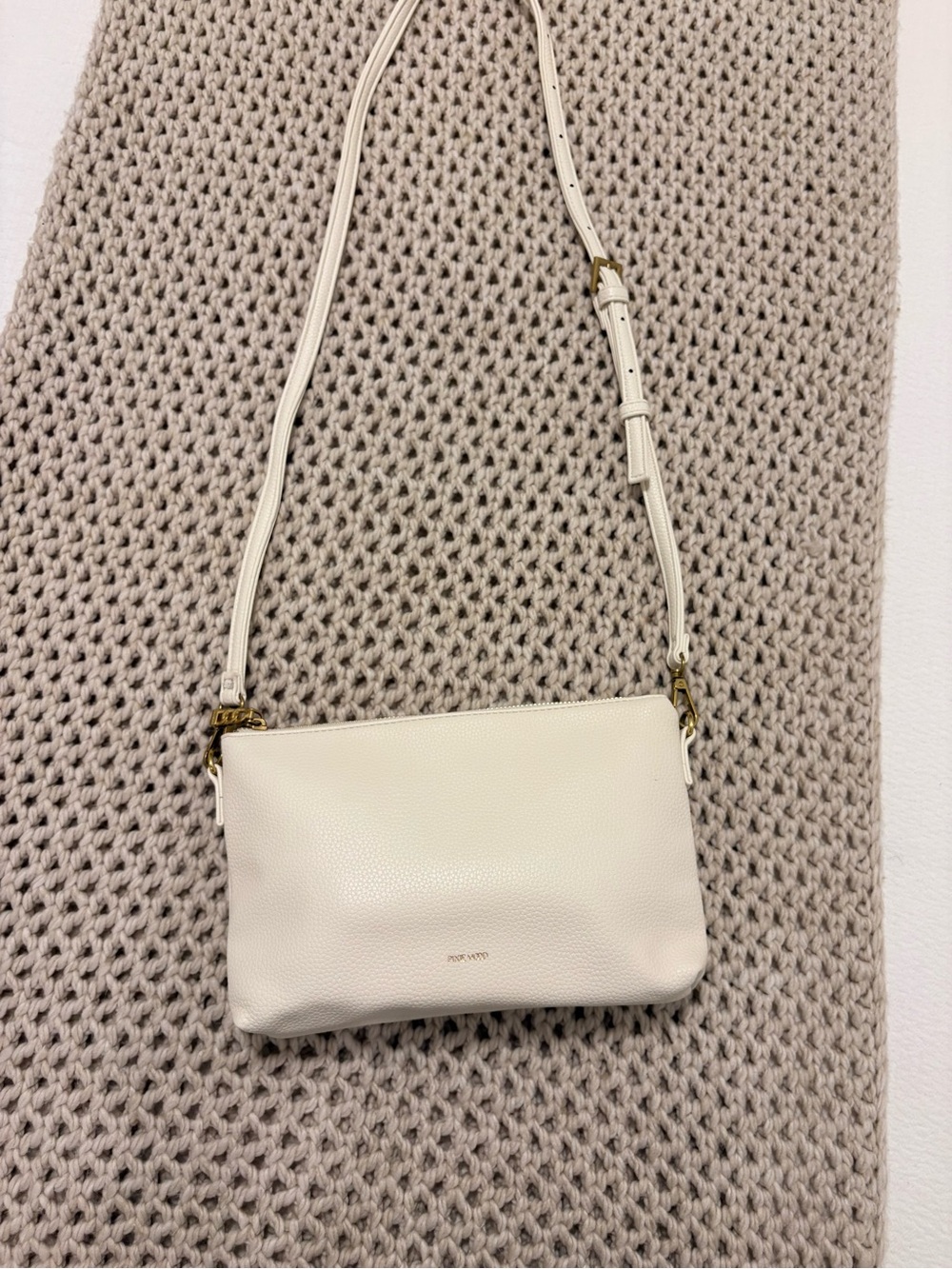 Cream Crossbody Bag